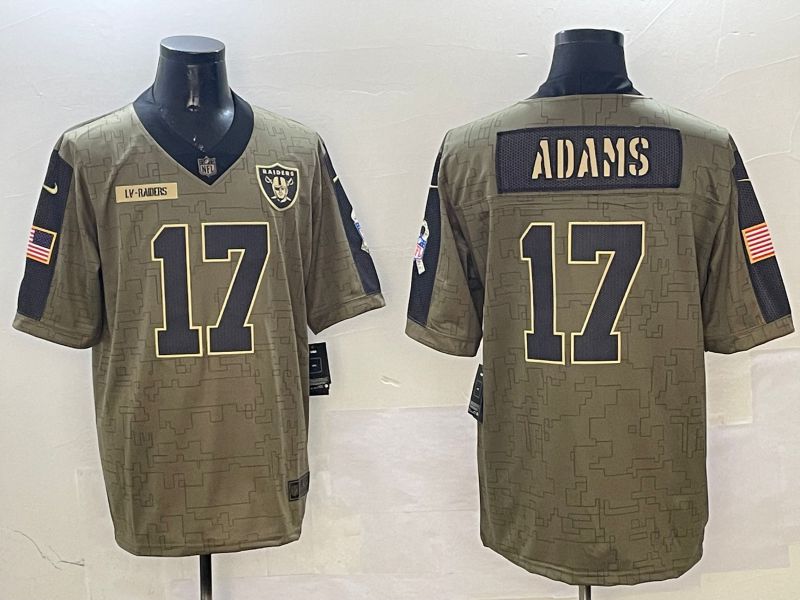 Men Oakland Raiders #17 Adams Green Nike 2025 Salute to Service Limited NFL Jersey style 1->oakland raiders->NFL Jersey